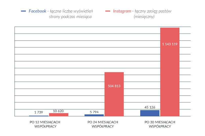 Działania na Facebooku i Instagramie