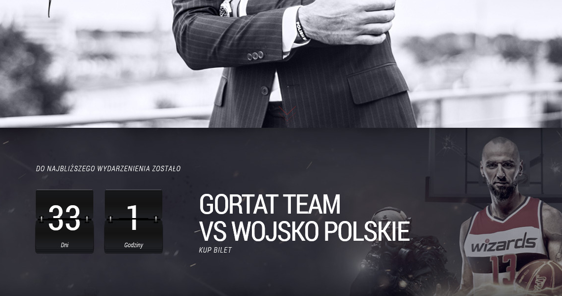 Grafika mecz Marcin Gortat Wojsko Polskie